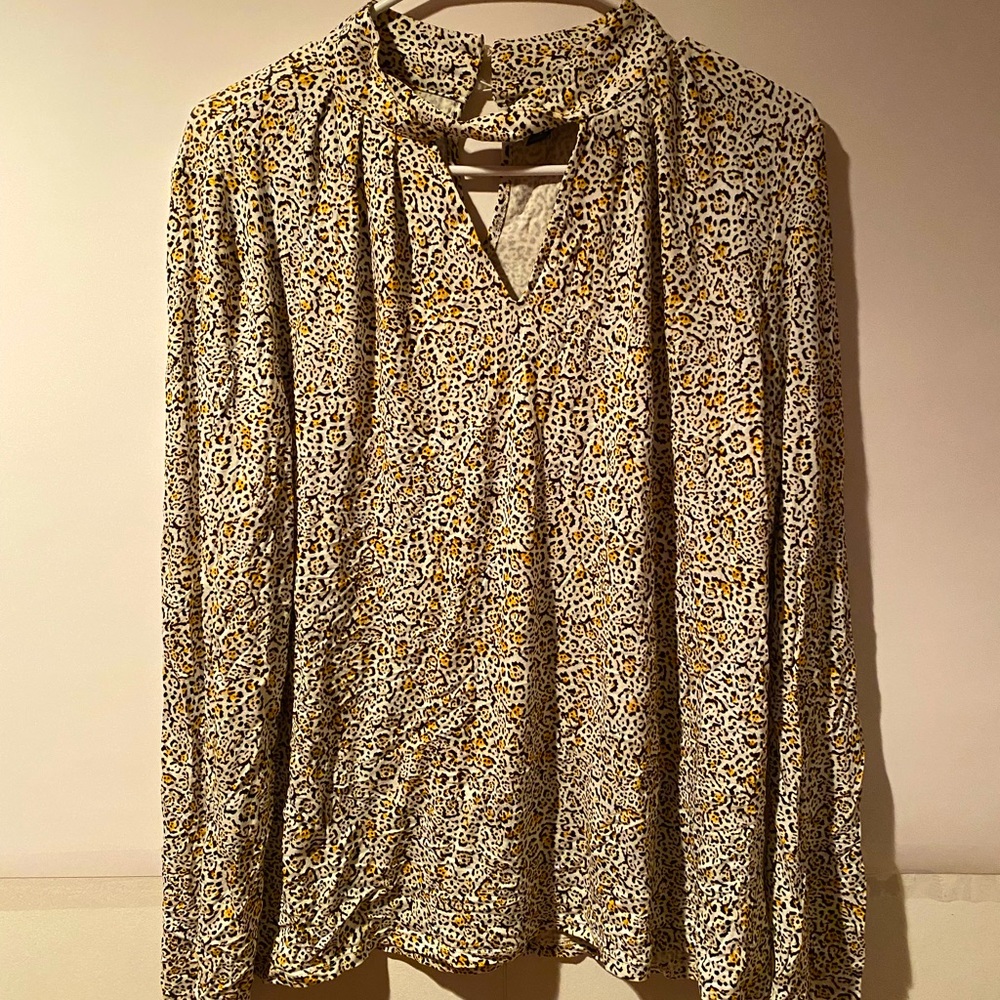 Worthington Cheetah Print Blouse